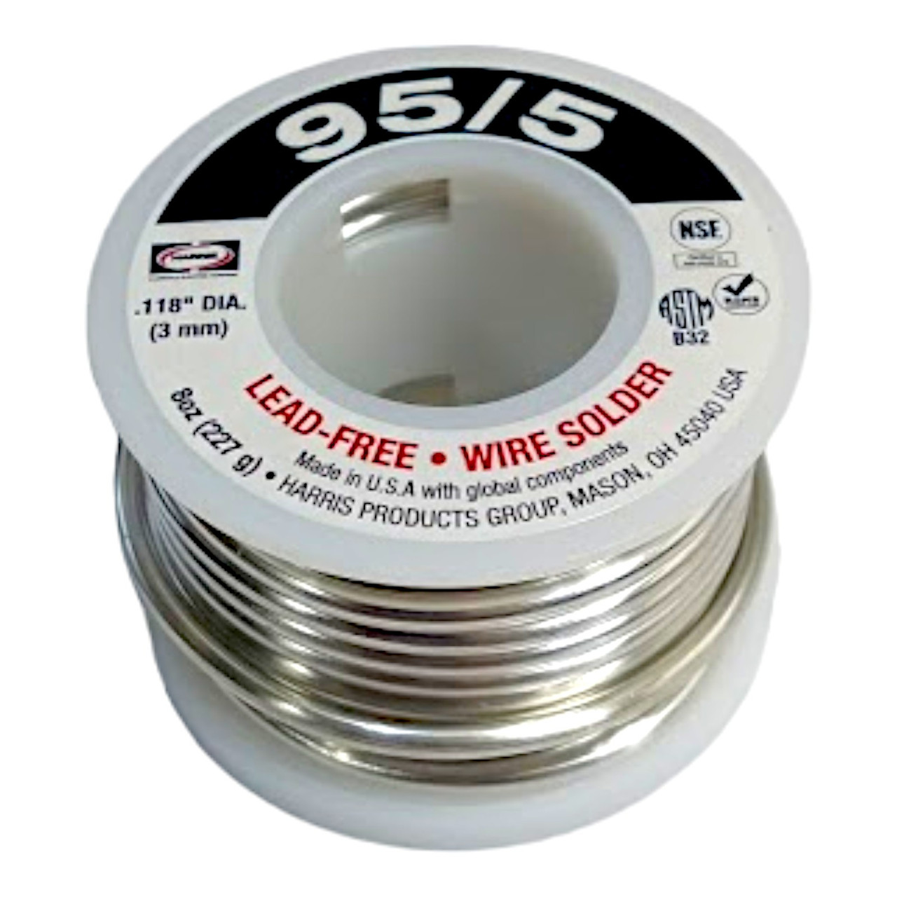 Harris 95/5 Lead-Free Solid Solder | McCombs Supply Co | 95561/2POP