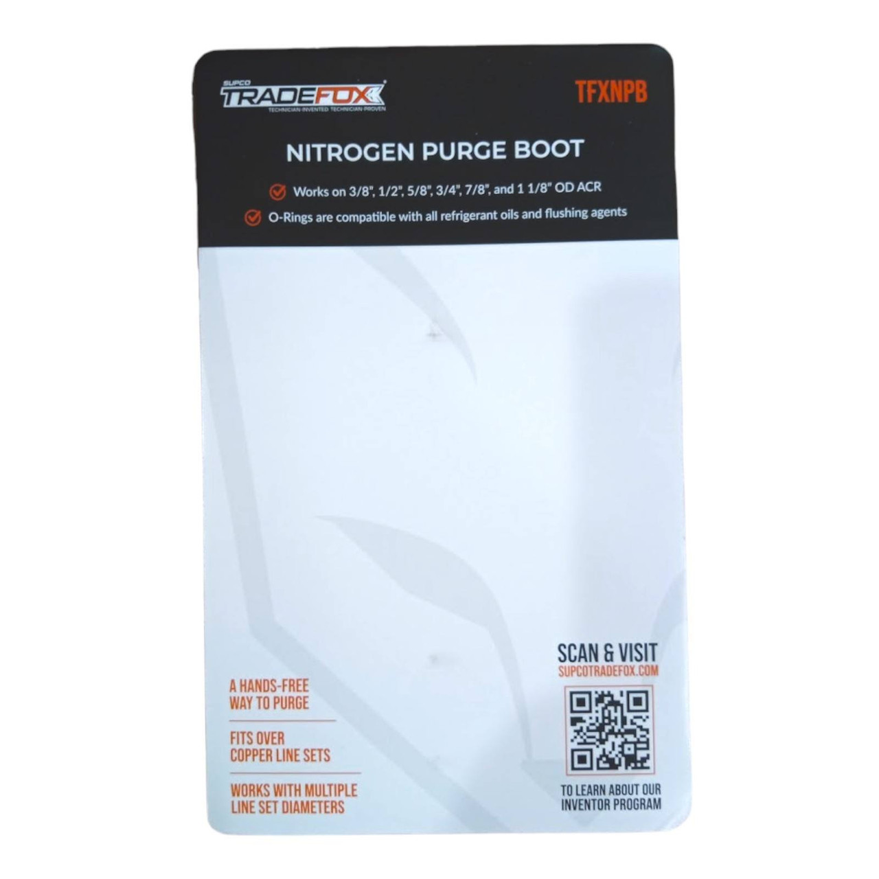 Supco Tradefox Nitrogen Purge Boot | McCombs Supply Co | TFXNPB