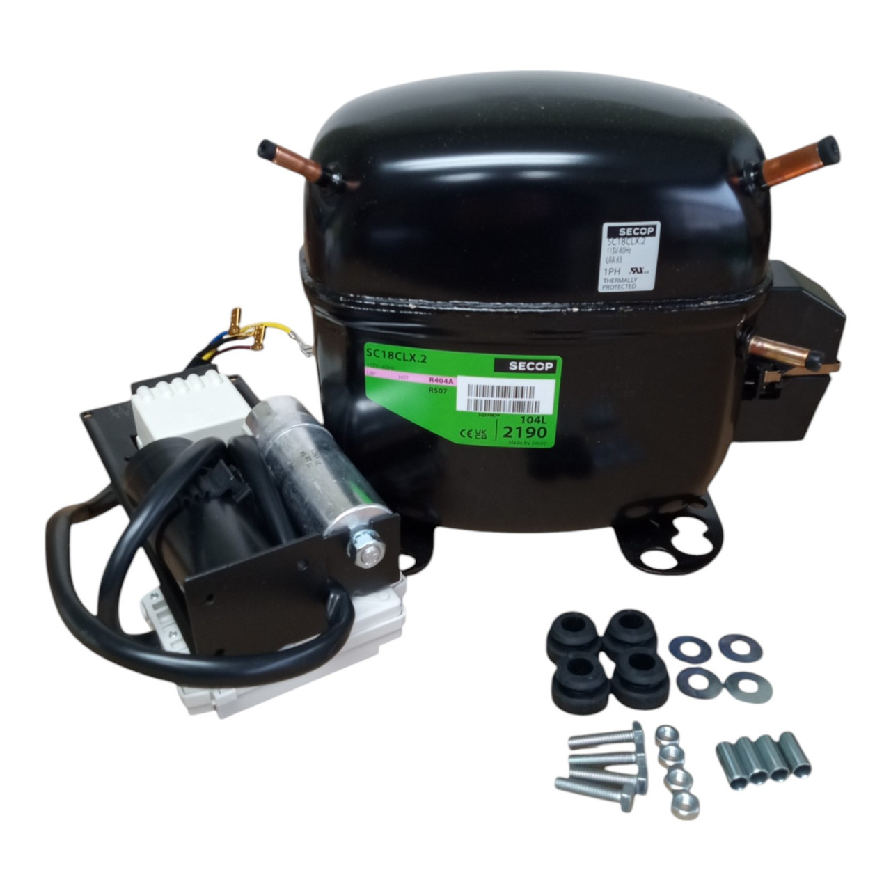 Secop Refrigeration Compressor 3/4HP | McCombs Supply Co | SC18CLX.2