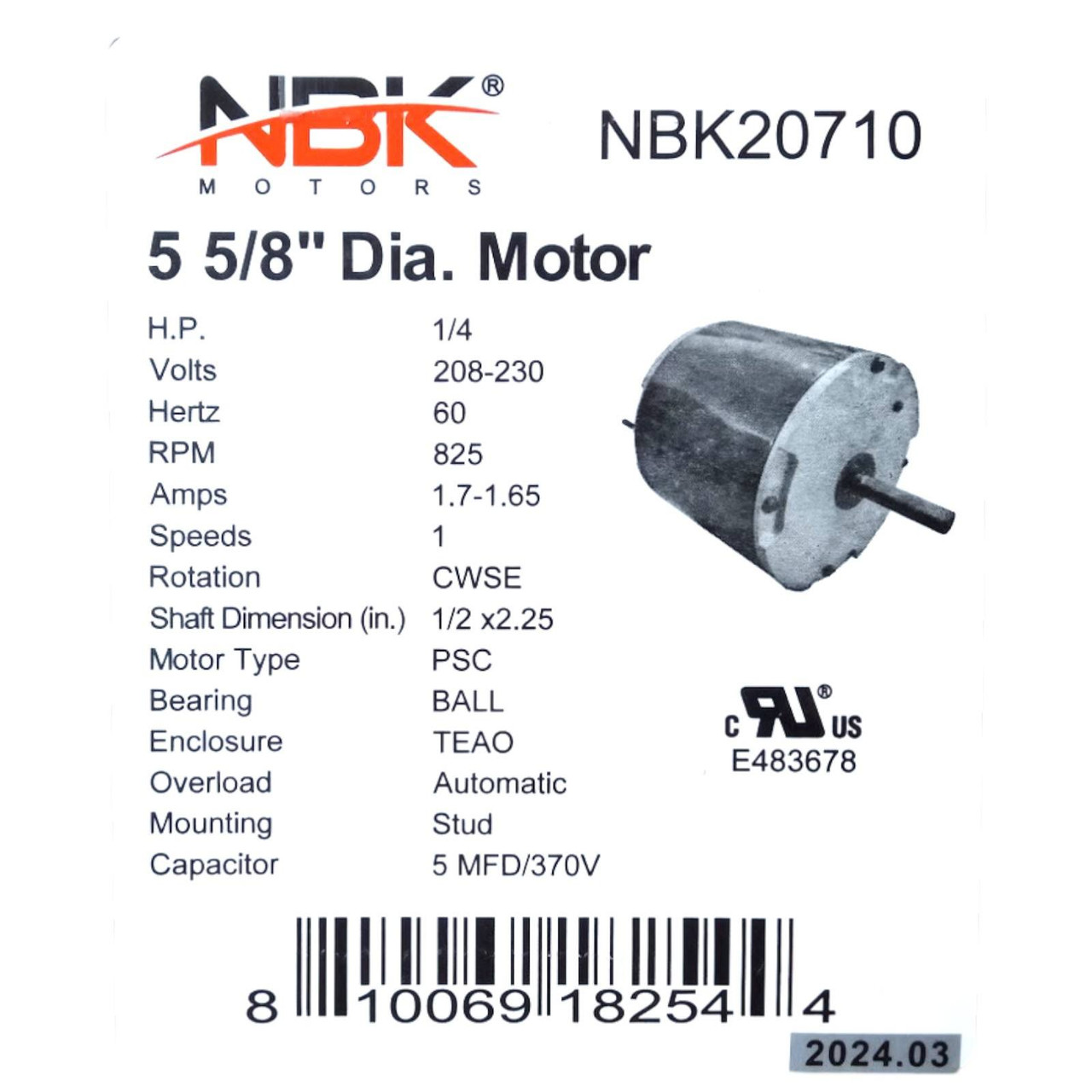 HVAC Fan Motor for York | McCombs Supply Co | S1-02440899000