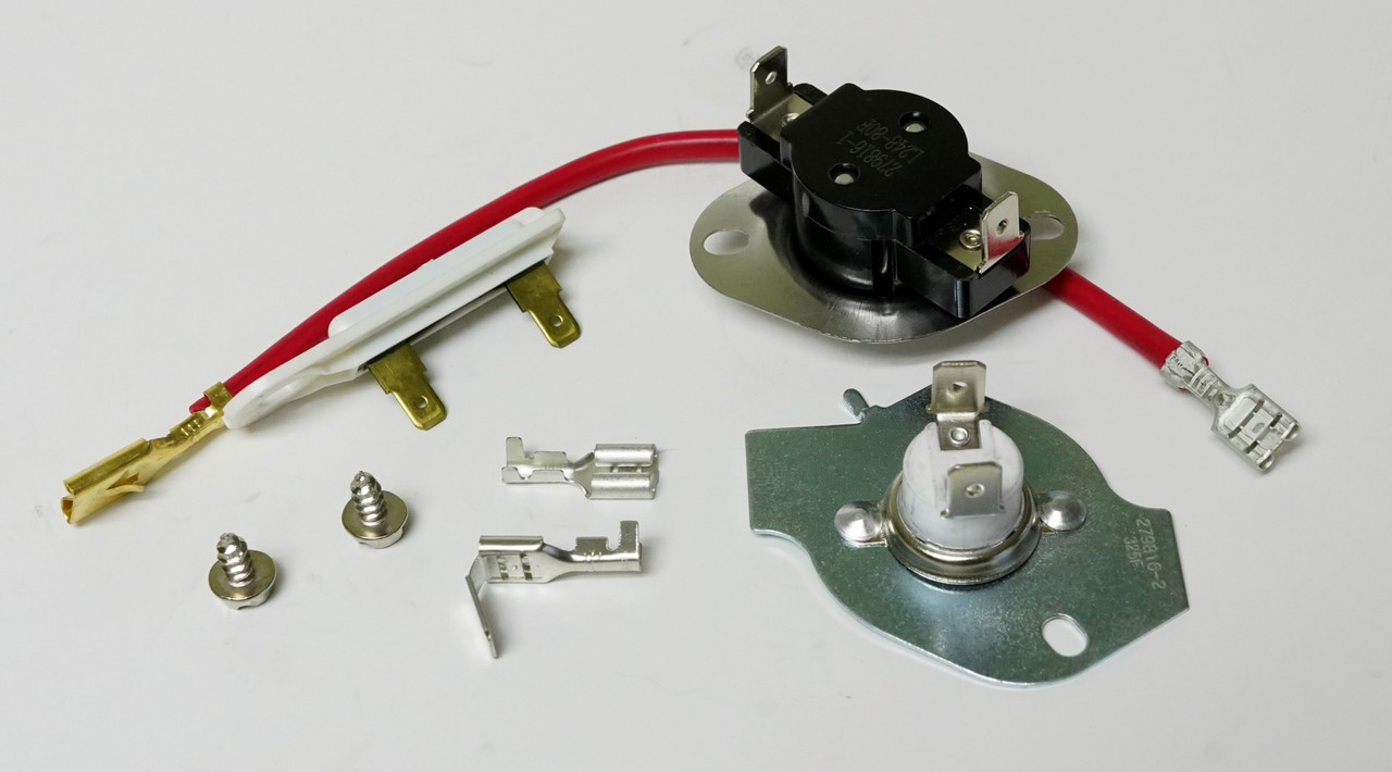 Thermostat and Thermal Fuse for Whirlpool Dryer | McCombs Supply | DR2