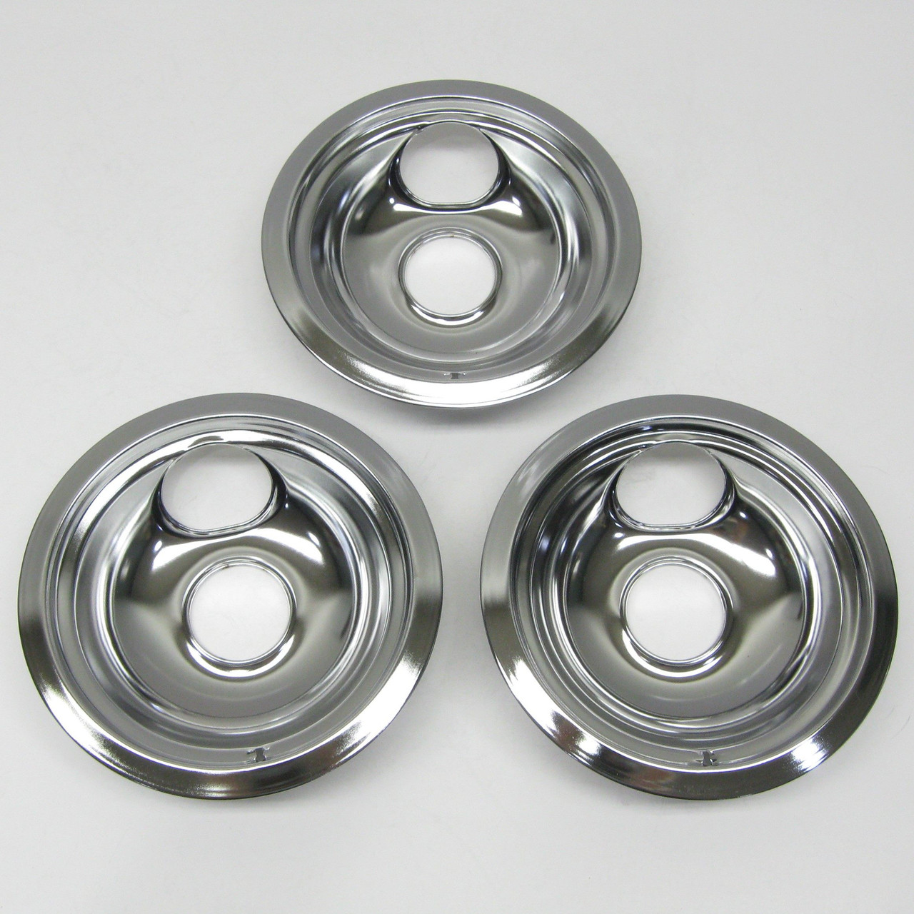 Range Burner Chrome Drip Bowls for GE Supply Co WB314