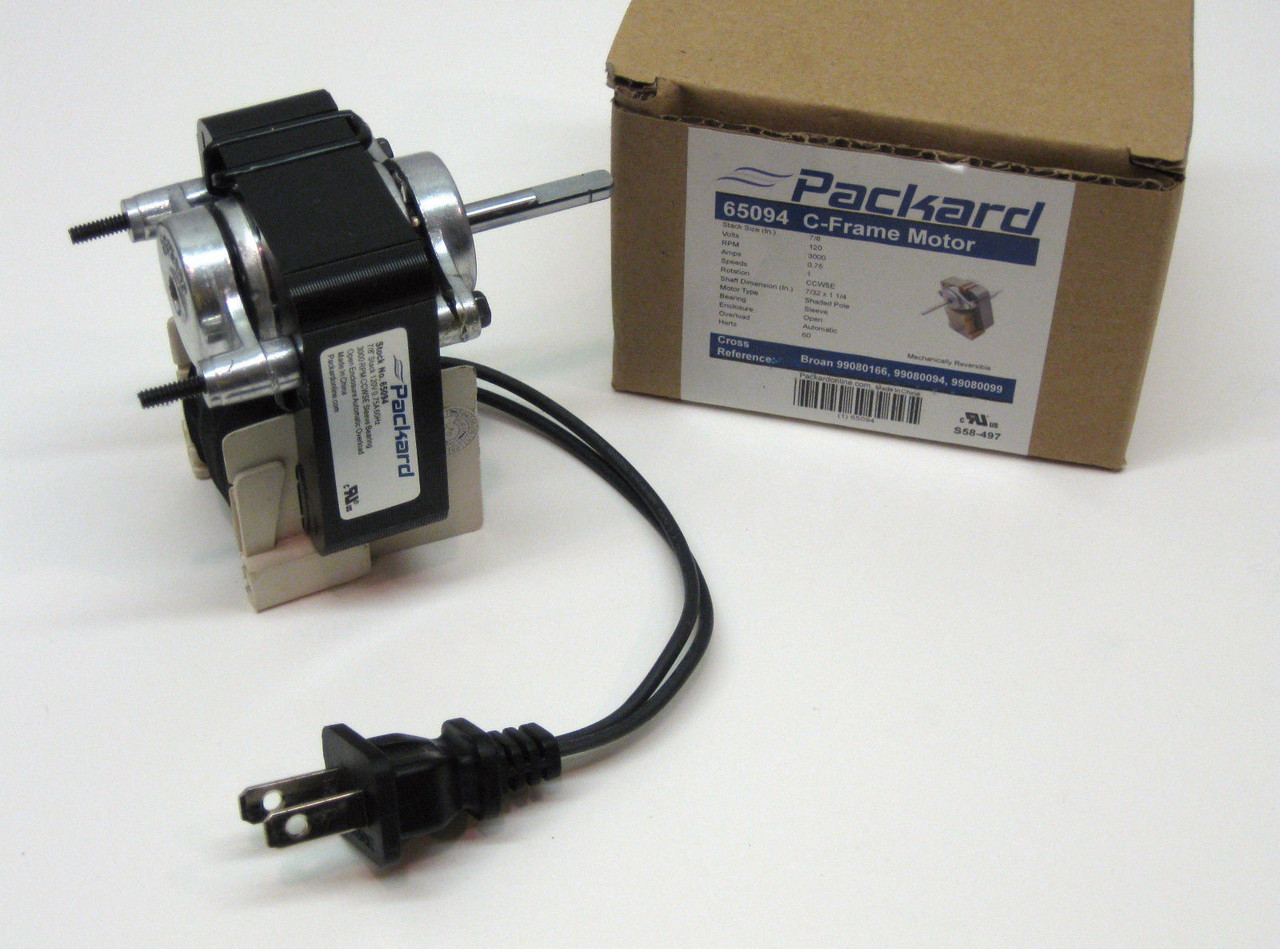 Broan Bathroom Vent Fan Motor | McCombs Supply Co | 65094