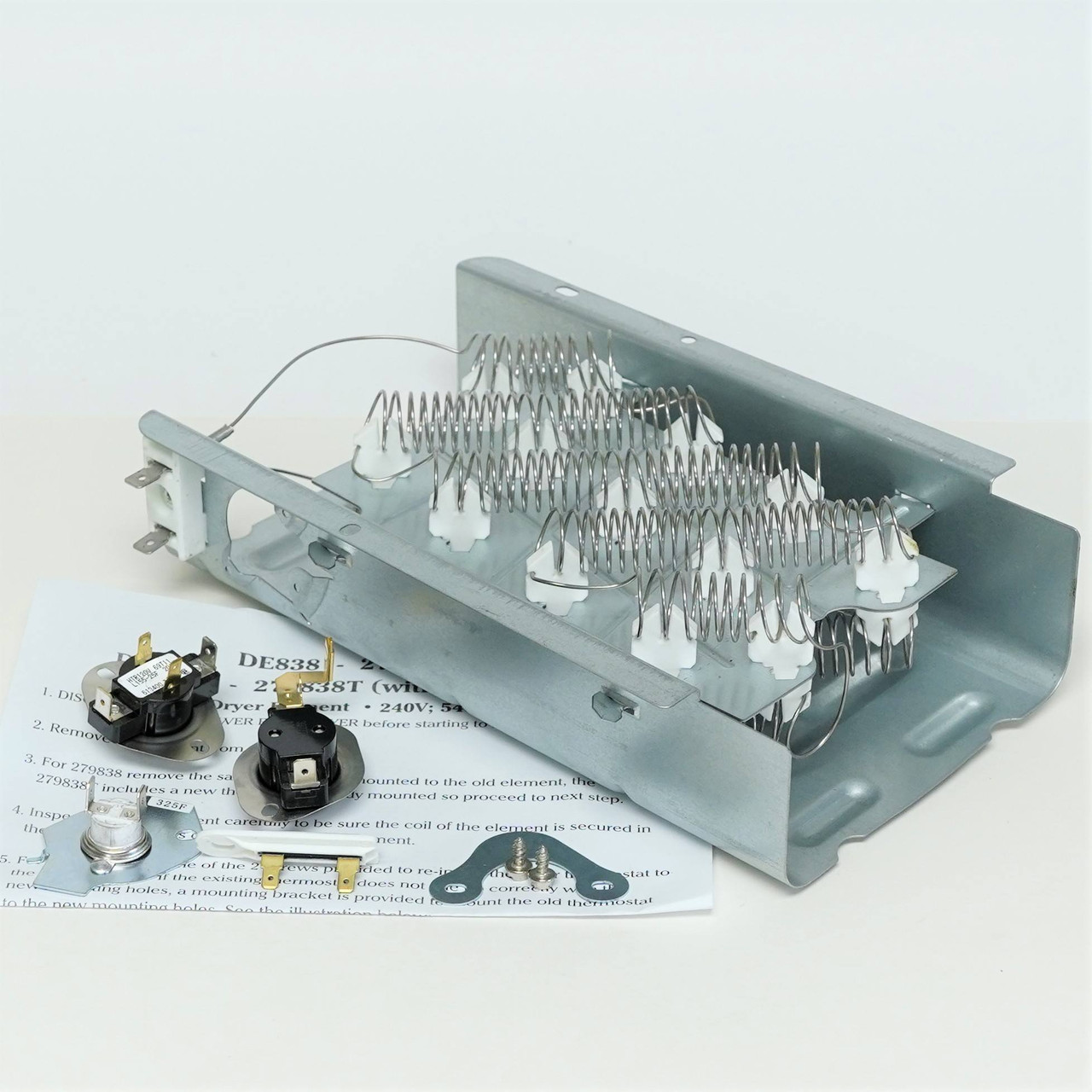 Dryer Element Kit for Whirlpool | McCombs Supply Co | DE838 + Extras