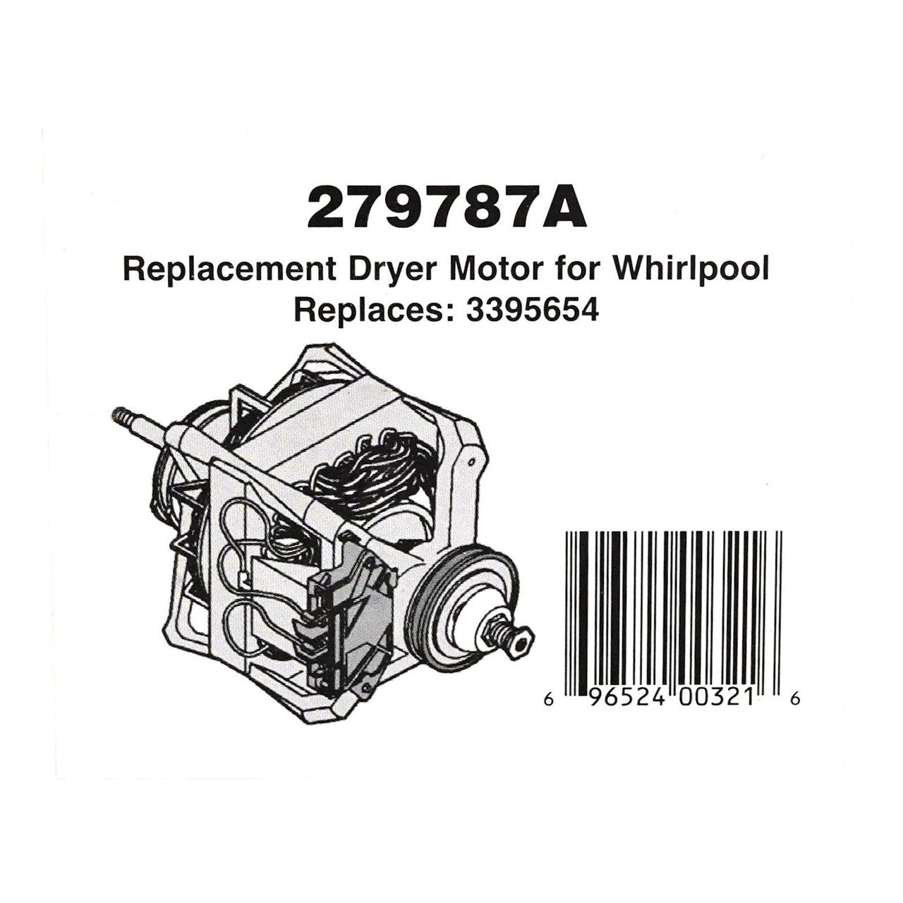 Dryer Motor for Whirlpool Kenmore Roper 27