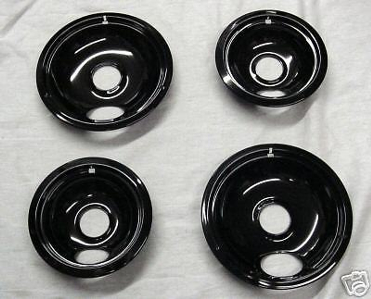 WB31T10014 /& WB31T10015 Burner Pan Bowl SET GE Electric Range Hotpoint Stove NEW