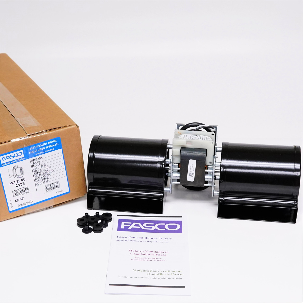 Fasco A133 Heat N Glow Furnace Draft Inducer Blower (7002-1241) 115V