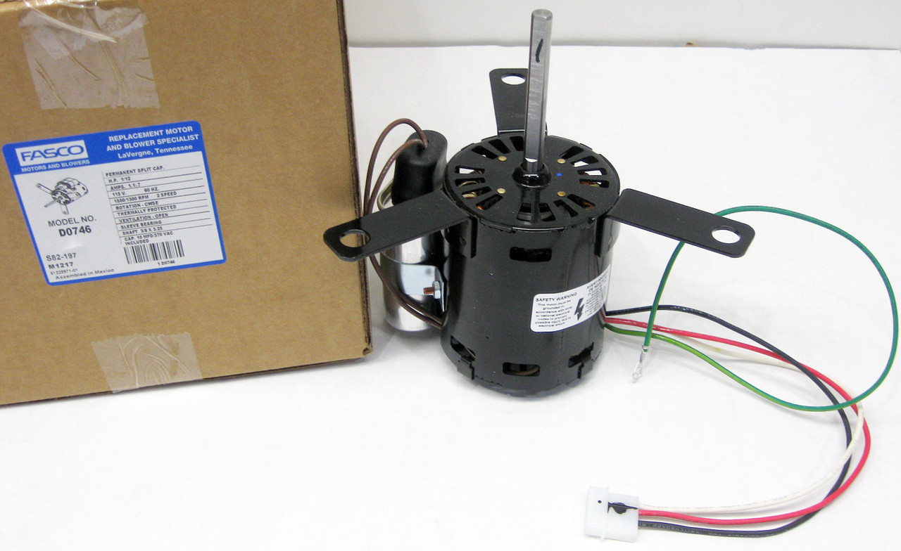 Fasco Motor for Penn Ventilator Models | McCombs Supply Co | D0746