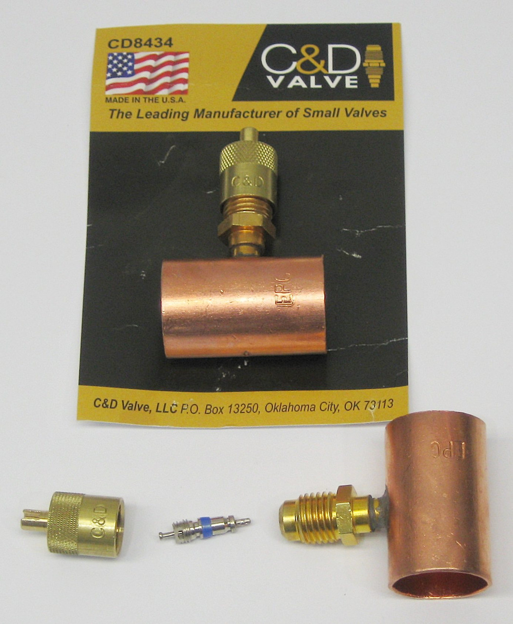 C&D 3/4 Copper Access Tee Valve | McCombs Supply Co | CD8434