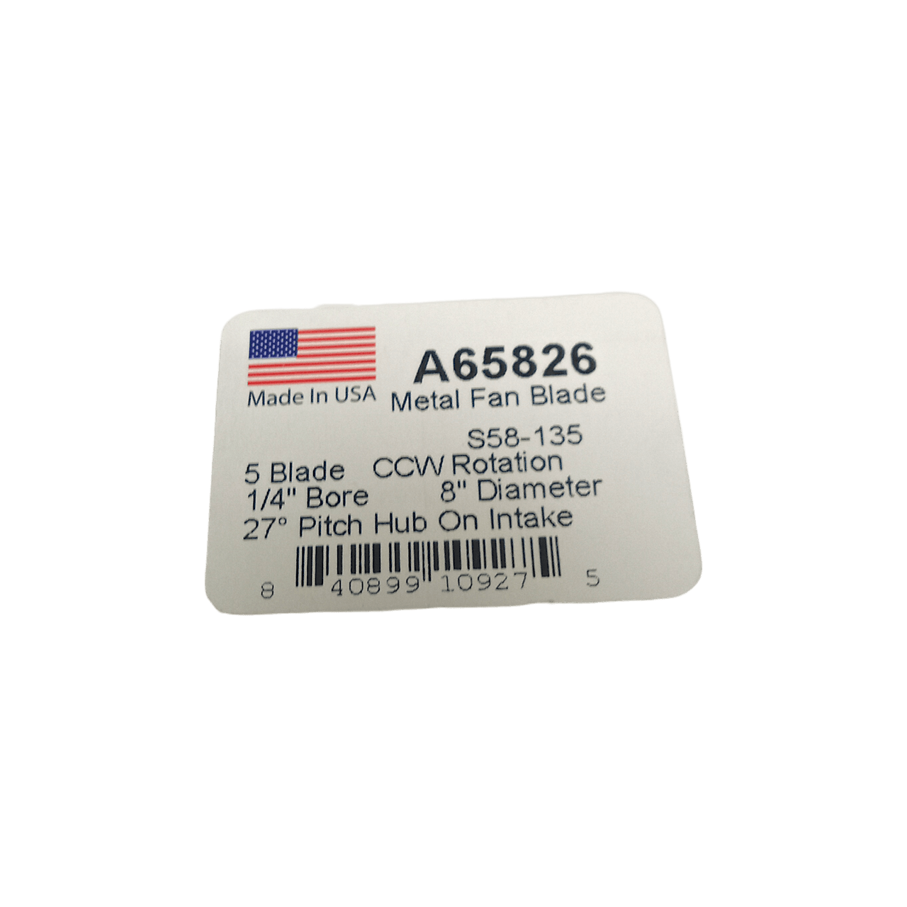 Packard Aluminum Fan Blade | McCombs Supply Co | A65826