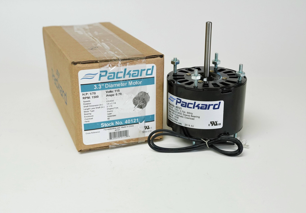 Packard 3.3 Motor for Fasco D121 | McCombs Supply Co | 40121