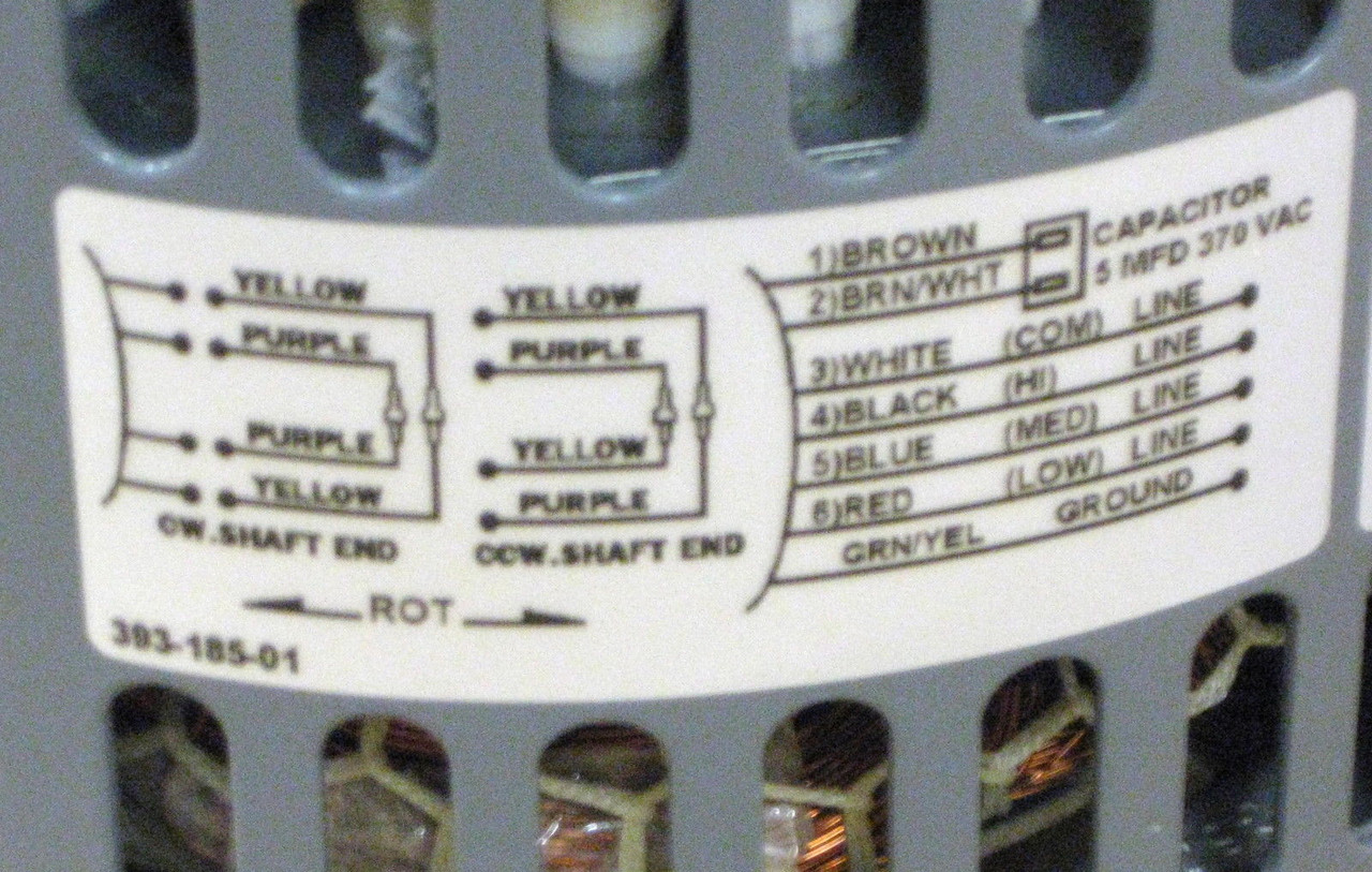 Fasco Blower Fan Motor with Capacitor McCombs Supply Co D721-5