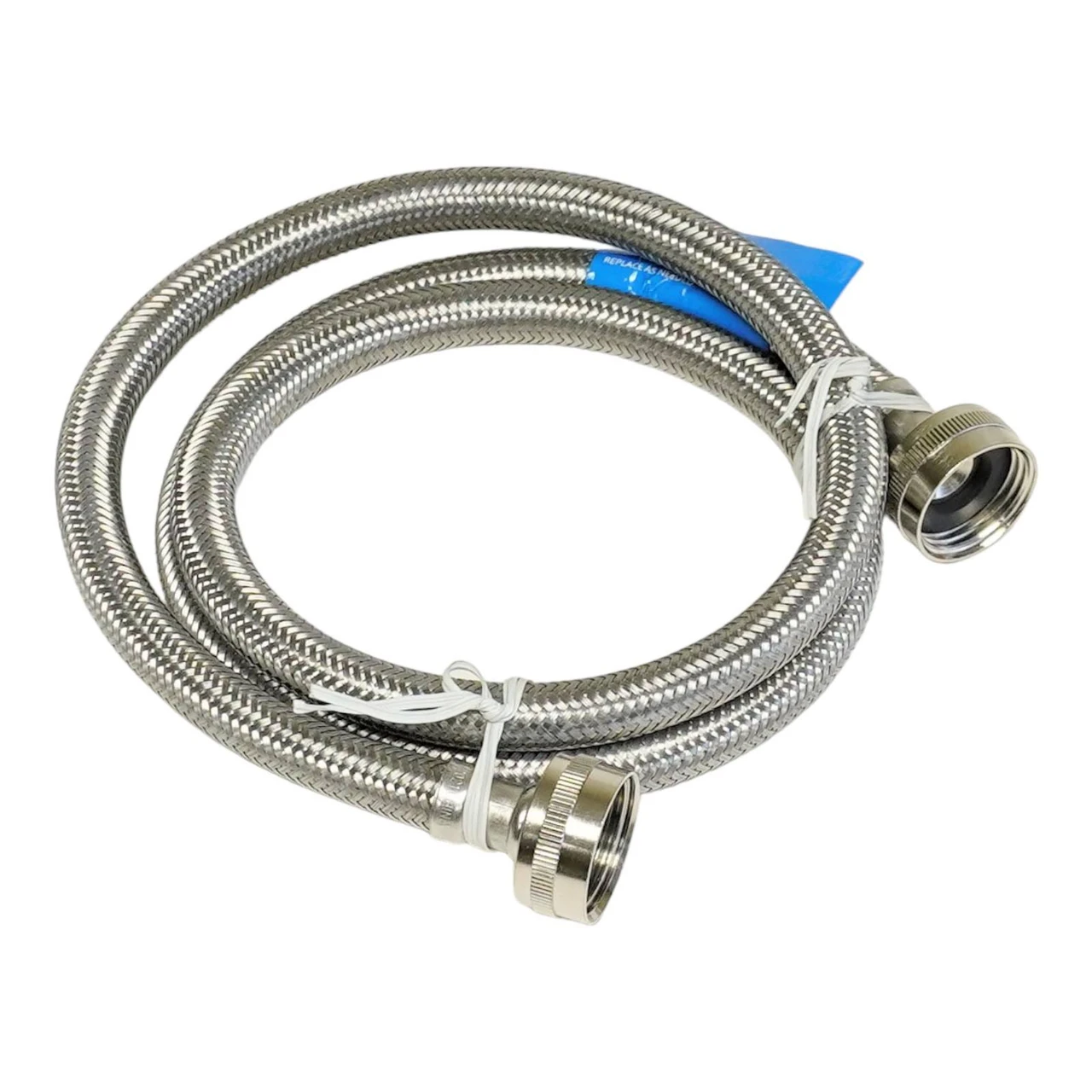Stainless Steel Washing Machine Fill Hoses | McCombs Supply | 4' Set
