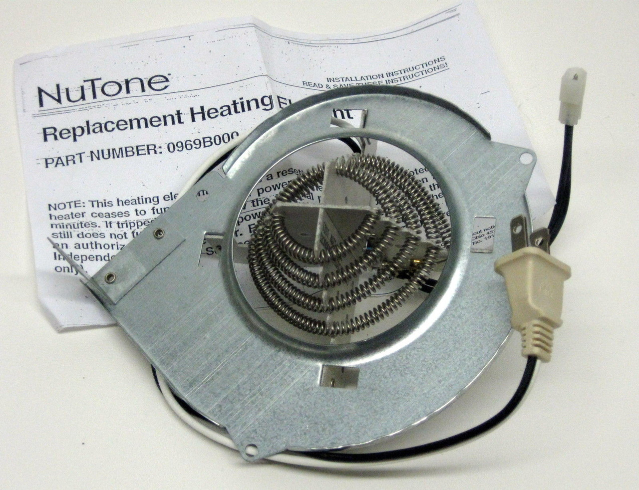 0969b000 Genuine Nutone Broan Oem Vent Bath Fan Heating Element