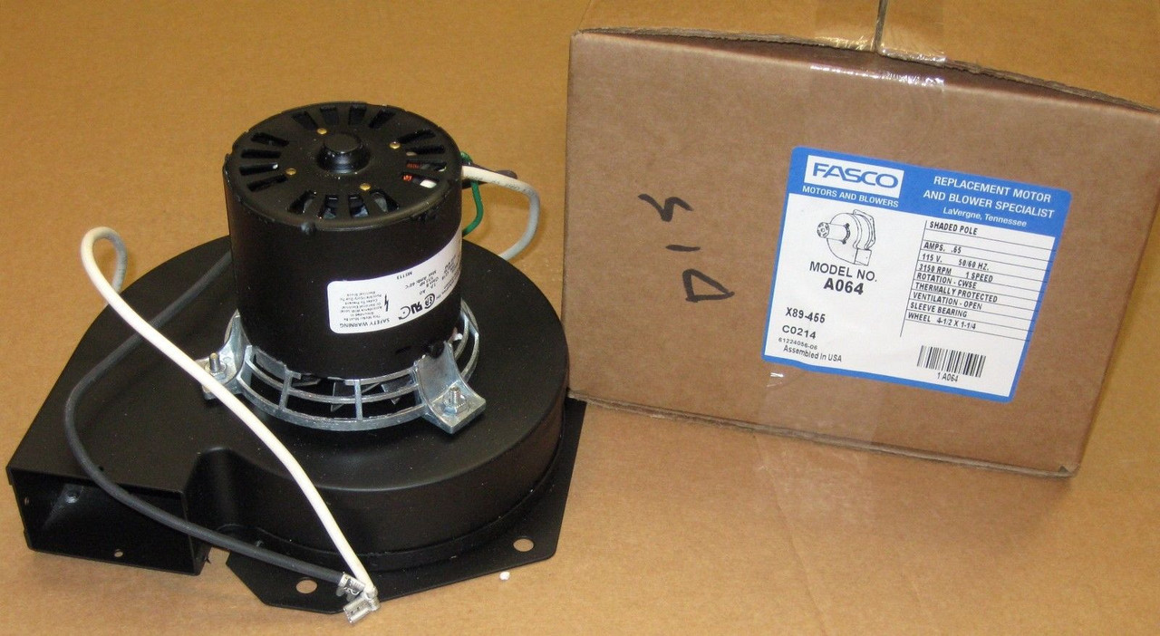 Fasco Furnace Draft Inducer Motor McCombs Supply Co A064