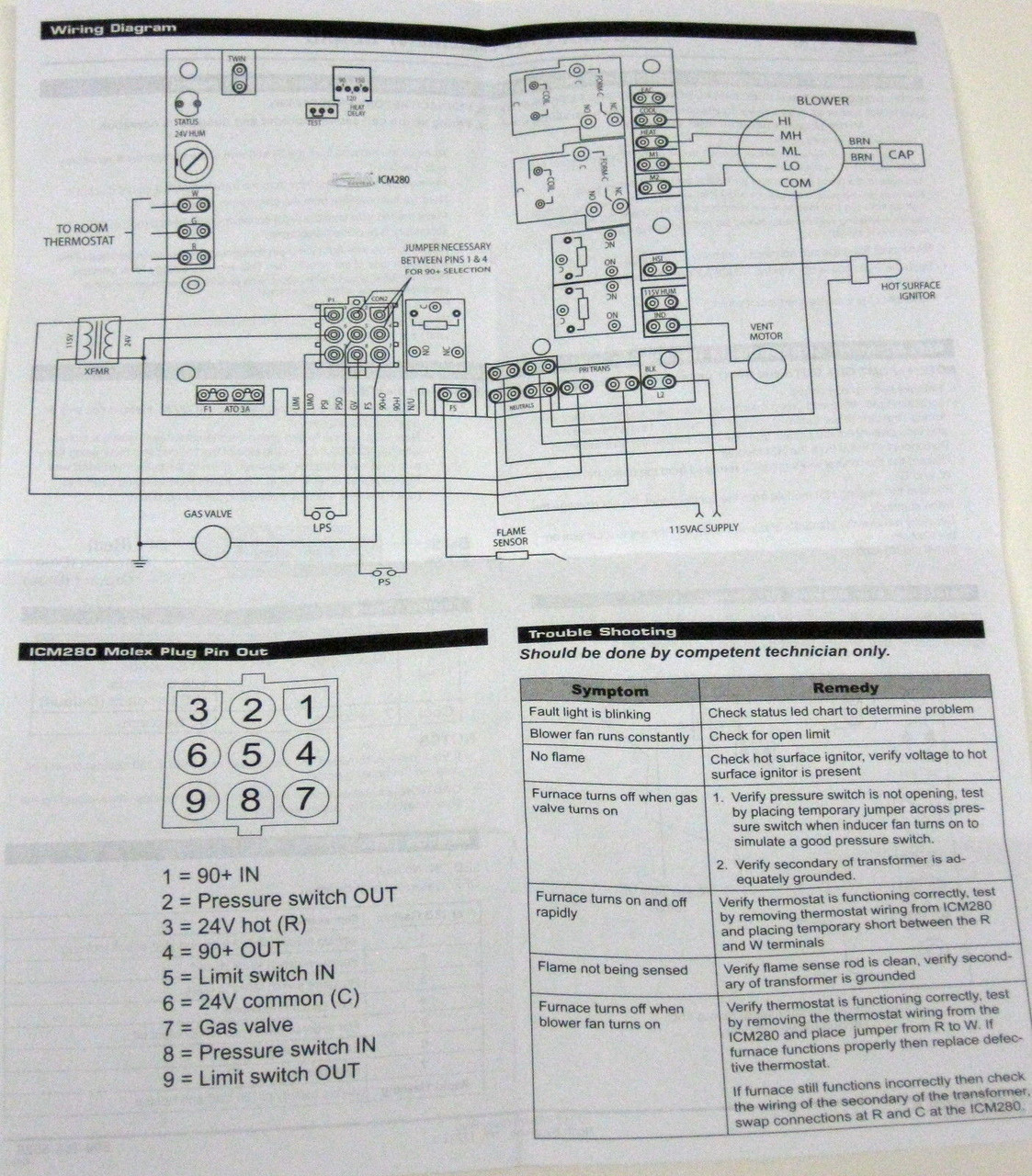Furnace Control Board for Goodman | McCombs Supply Co | ICM280