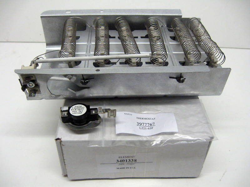 Dryer Element for Whirlpool | McCombs Supply Co | 3401338 3977767