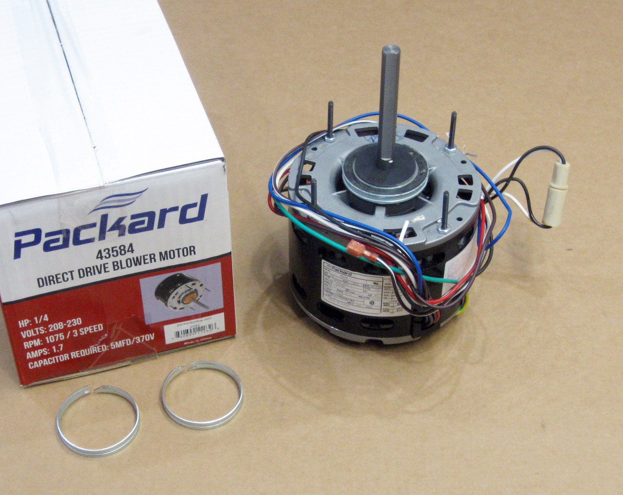 Packard Furnace Blower Motor 1 4 Hp 230v Mccombs Supply Co 43584