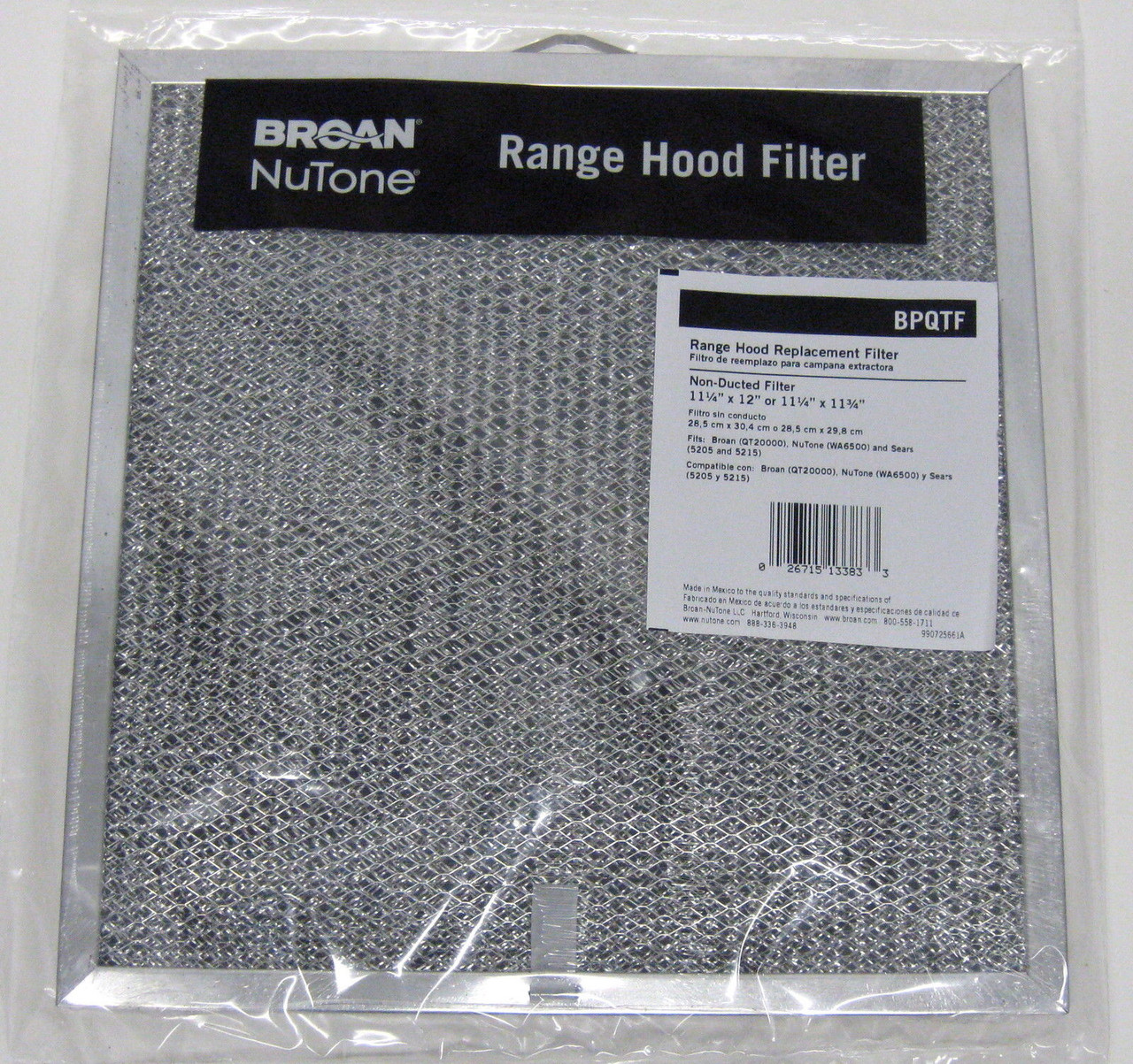 BPQTF Broan Nutone Vent Range Hood Filter also fits S99010317 99010317 BPQTF Broan Nutone Vent Range Hood Filter also fits S99010317 99010317