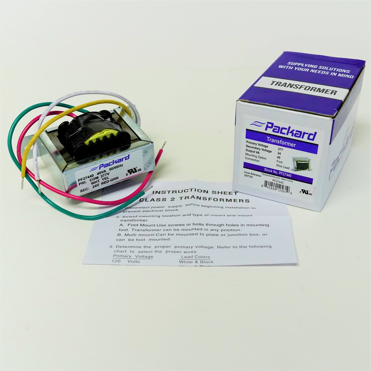 Pf27440 Transformer 277 Primary 24v Sec 40 Va