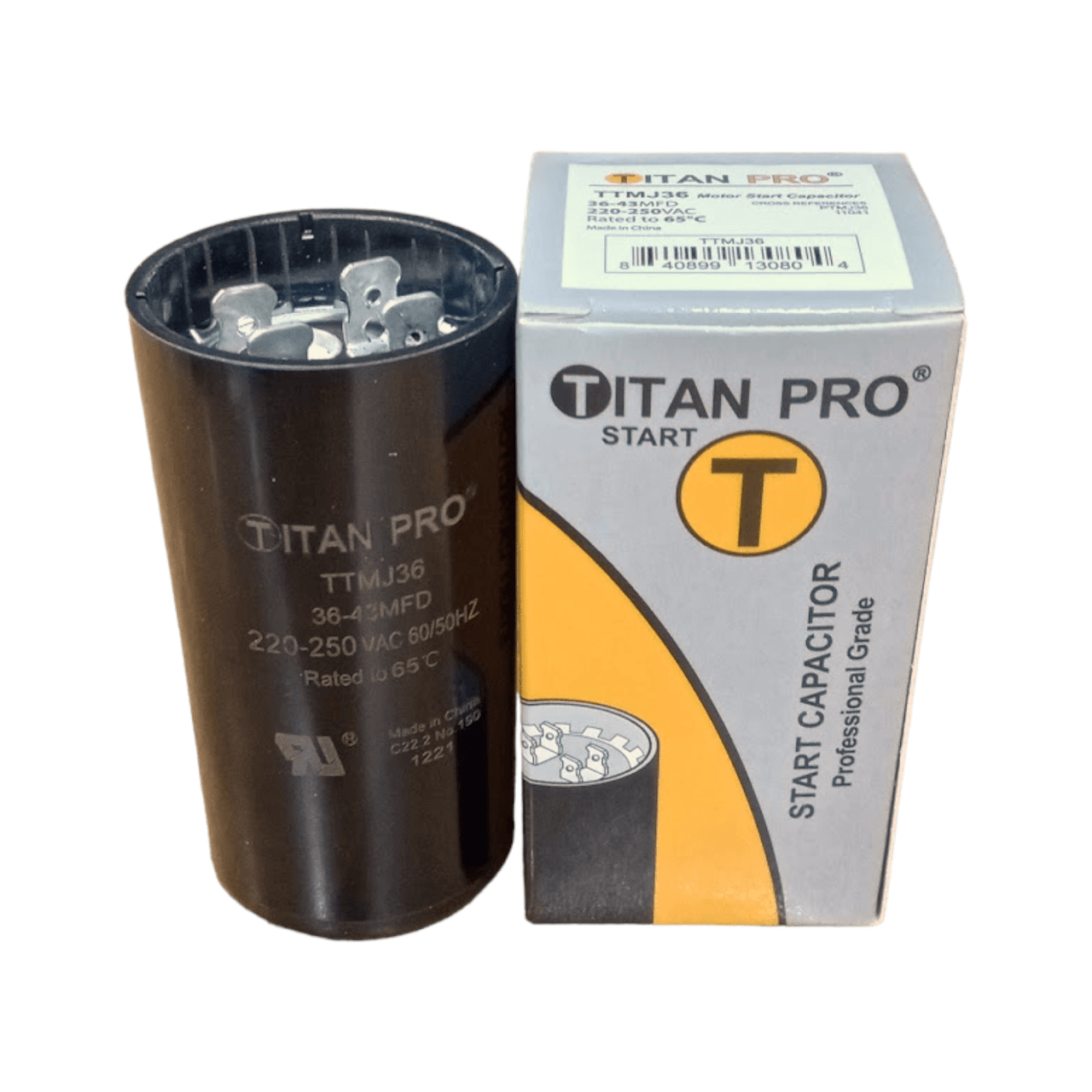 Titan 36-43 Mfd 220-250 Volt | Start Capacitor | McCombs Supply Co