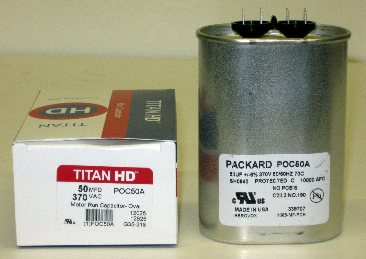 Capacitor, Packard Replacement. | McCombs Supply Co. | TOC50