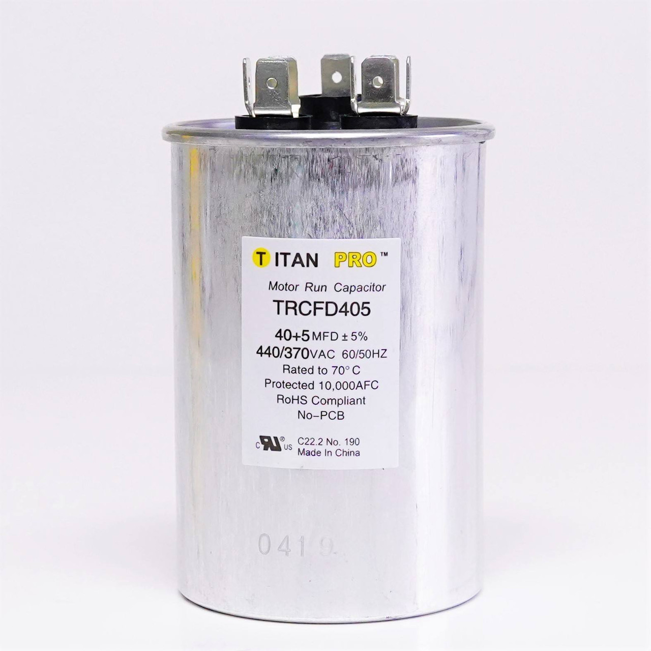 TitanPro TRCFD405 40/5 MFD 440 Volt Run Capacitor | McCombs