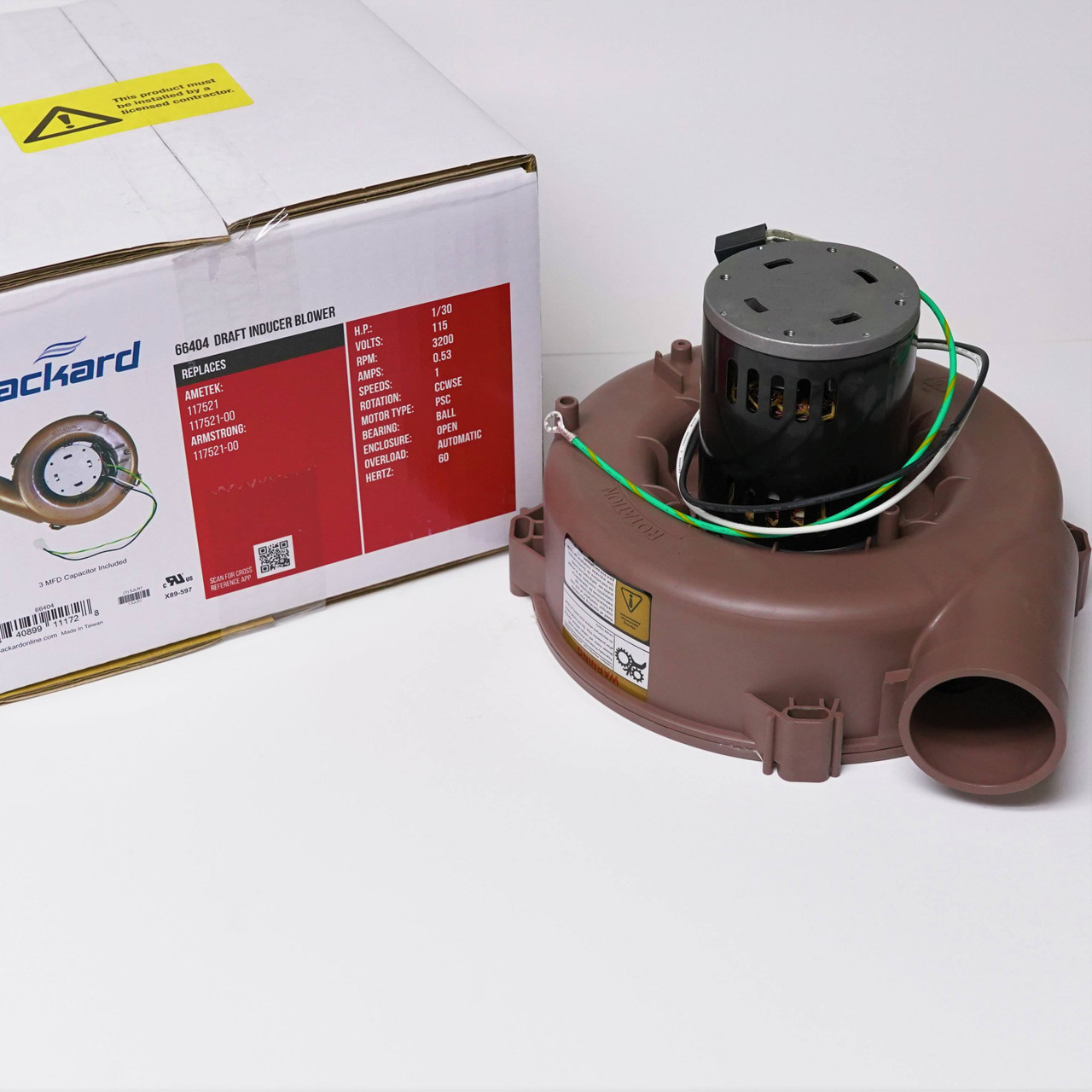Furnace Heater Draft Inducer Motor | McCombs Supply Co | 66404