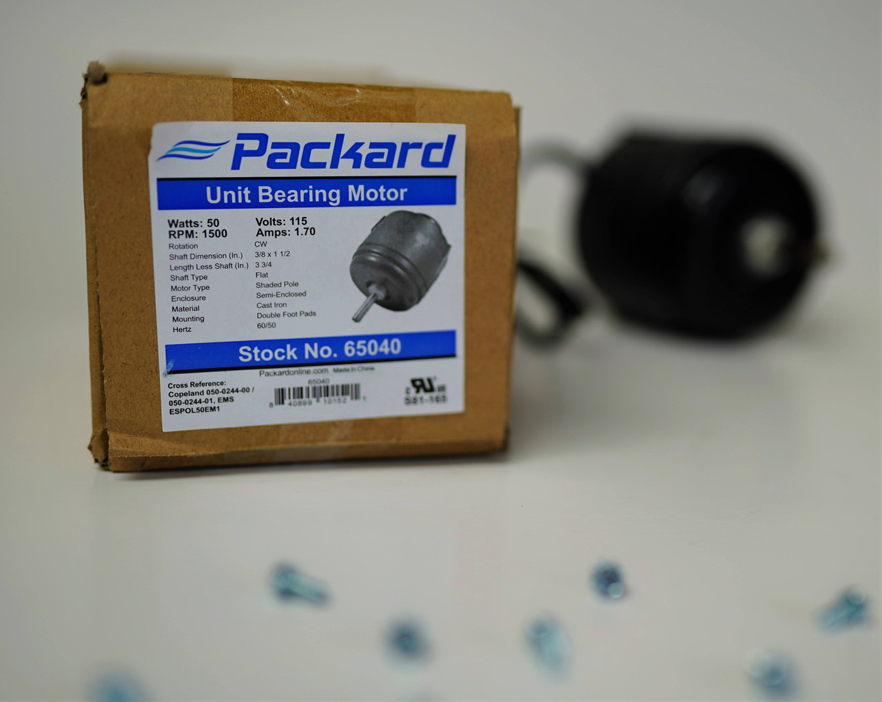 Packard Refrigeration Motor | McCombs Supply Co | 65040
