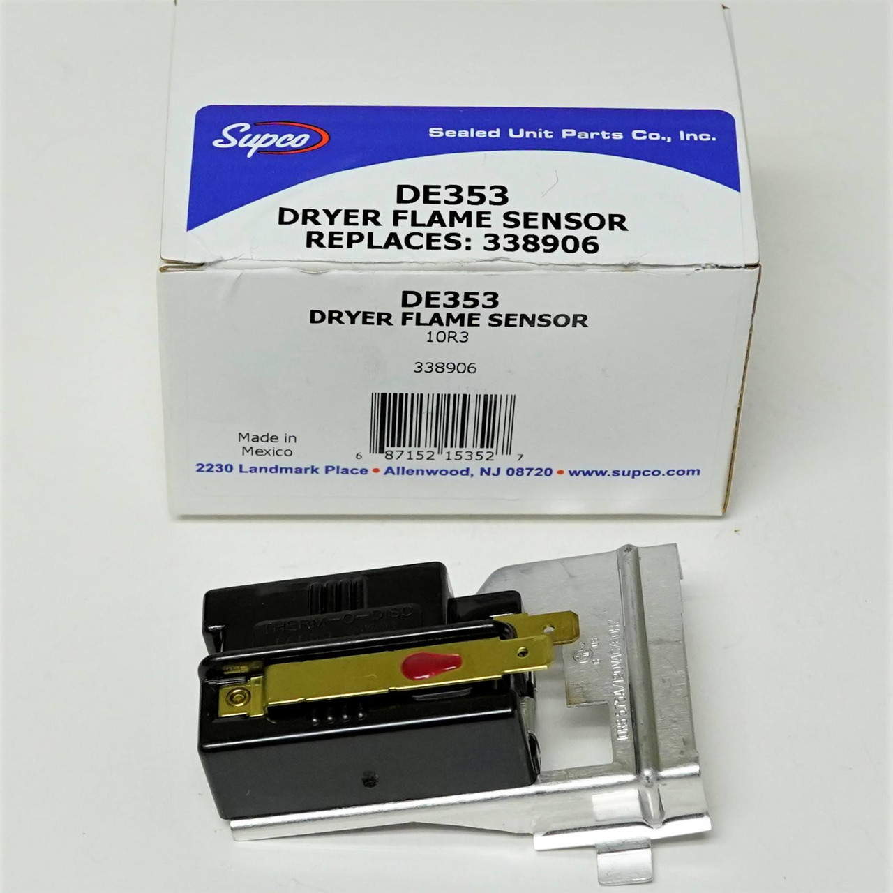 Heat Detector Sensor, For Whirlpool Replacement. | McCombs | DE353