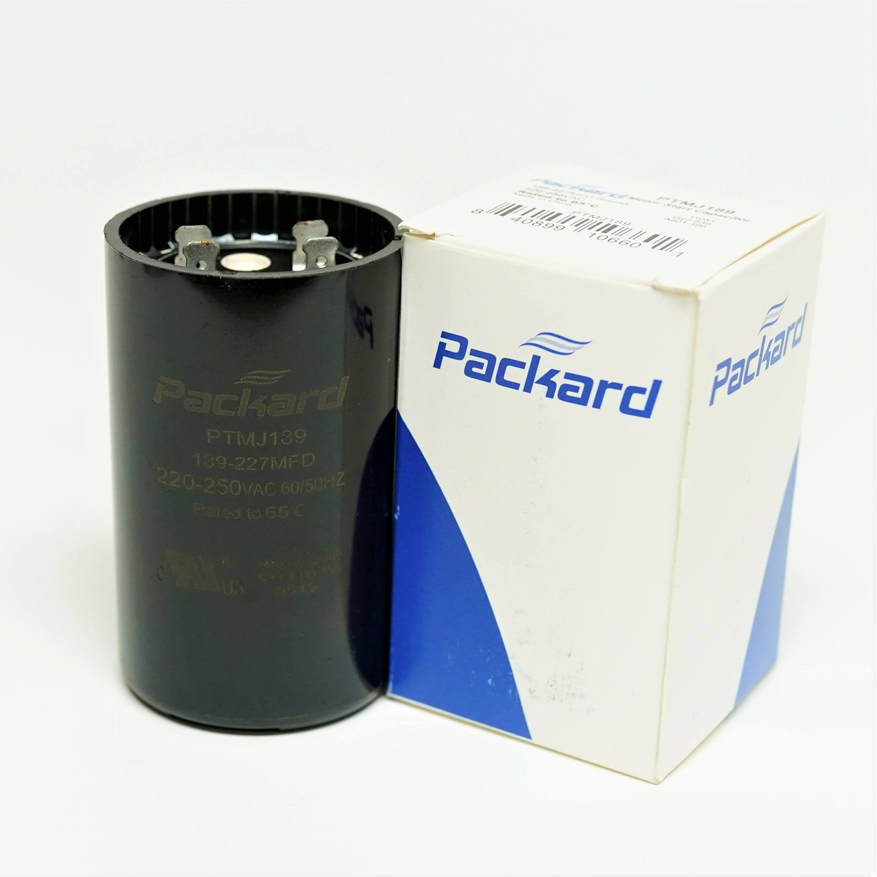 Condensatore Avviamento 220-250V Per Motori Elettrici Condensatore Avviamento Motore Vanguard BC-189M-250, 189-227 UF, 220-250V AC - Nuovo Ricambio Motori Elettrici