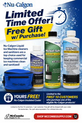 Free Nu-Calgon Cooler Bag with Purchase of Ice Machine Cleaner or Sanitizer