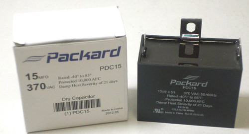 PDC15 HVAC Dry Motor Run Capacitor