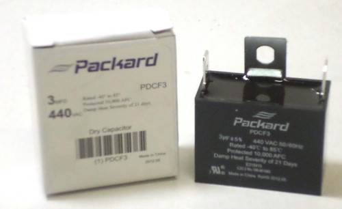 PDCF3 HVAC Dry Motor Run Capacitor
