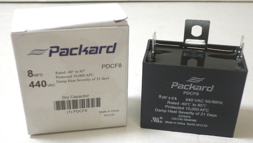PDCF8 HVAC Dry Motor Run Capacitor