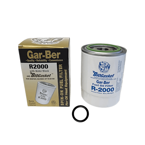 Gar-Ber Spin On Furnace Fuel Oil Filter Water Block Cartridge, R-2000
