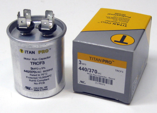 TRCF3 HVAC Round Motor Run Capacitor