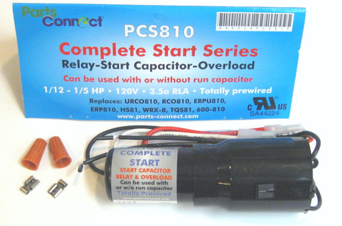 Refrigierator 3-n-1 Relay Capacitor Overload For 1/12-1/5 HP Compressor PCS810 E - Foto 1