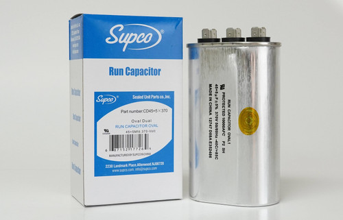 CD45+15X370 45/15 MFD 370V Oval Dual Run Capacitor | McCombs Supply Co