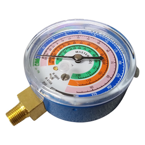 Mastercool 57501 HVAC Refrigeration Manifold Low Side Gauge R410A R404A R22
