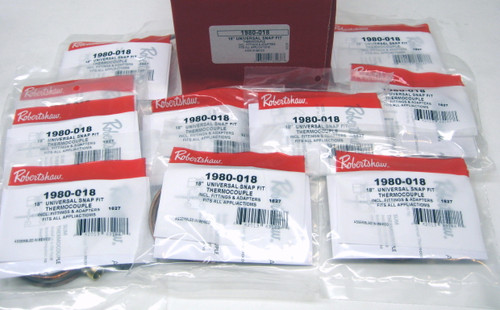 10 Pack of Robertshaw Thermocouple 18" 1980-018 Snap Fit Universal 10 Pack of Robertshaw Thermocouple 18" 1980-018 Snap Fit Universal