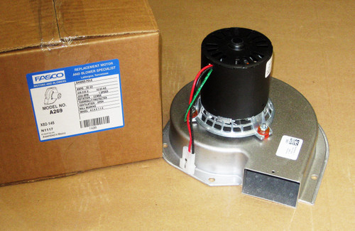 Fasco Furnace Draft Inducer Blower Motor part number A269.
