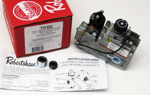 Robertshaw 250 to 750 Millivolt Gas Valve 710-503.