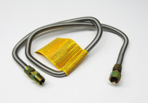 Stainless Steel Gas Dryer Connector 48". number 200-3132-48 Stainless Steel Gas Dryer Connector 48". number 200-3132-48