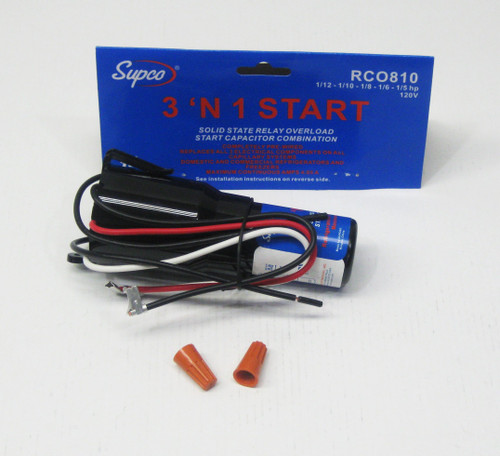 Supco Refrigerator Relay Capacitor Overload | McCombs Supply