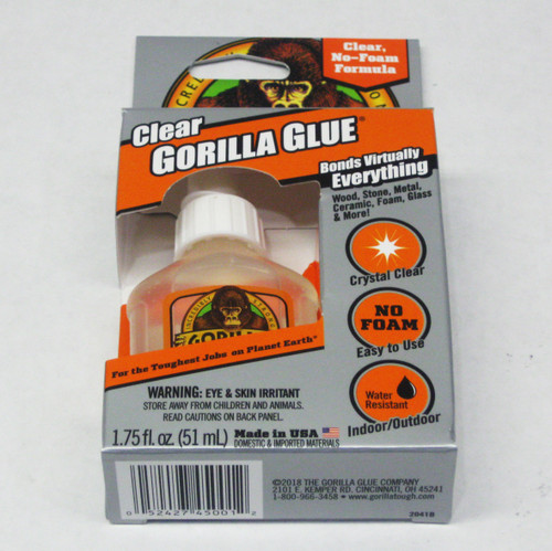Gorilla Original Gorilla Glue, Waterproof Polyurethane Glue, 4 Ounce  Bottle, Brown, (Pack of 2)