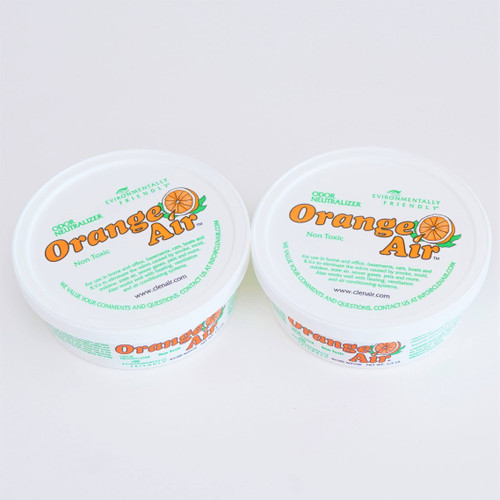 2 pack of ClenAir Orange Air Clenair 1/2 Tub