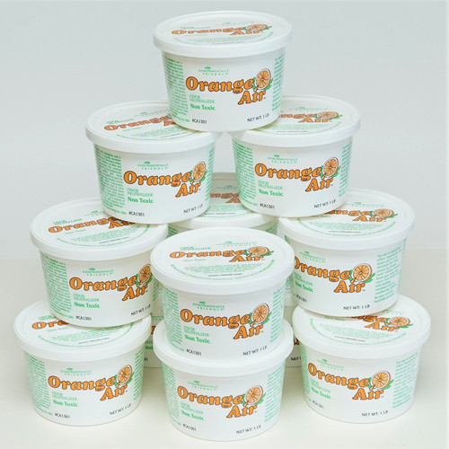 12 pack of ClenAir Orange Air Clenair 1 lb Tub