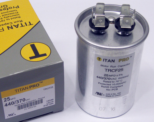 TRCF25 HVAC Round Motor Run Capacitor