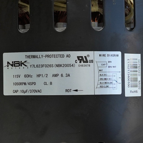 Furnace Blower Motor for Tempstar Supply Co 1009052